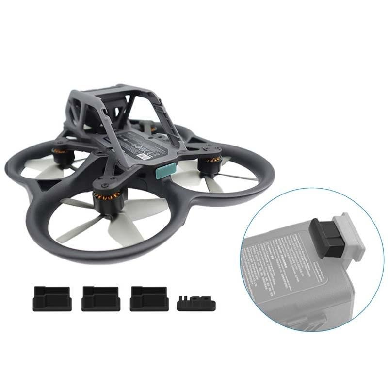 4 - Piece Tpu Dust Plugs For Dji Avata Cqt 913407 Battery - Moisture Protection Cover