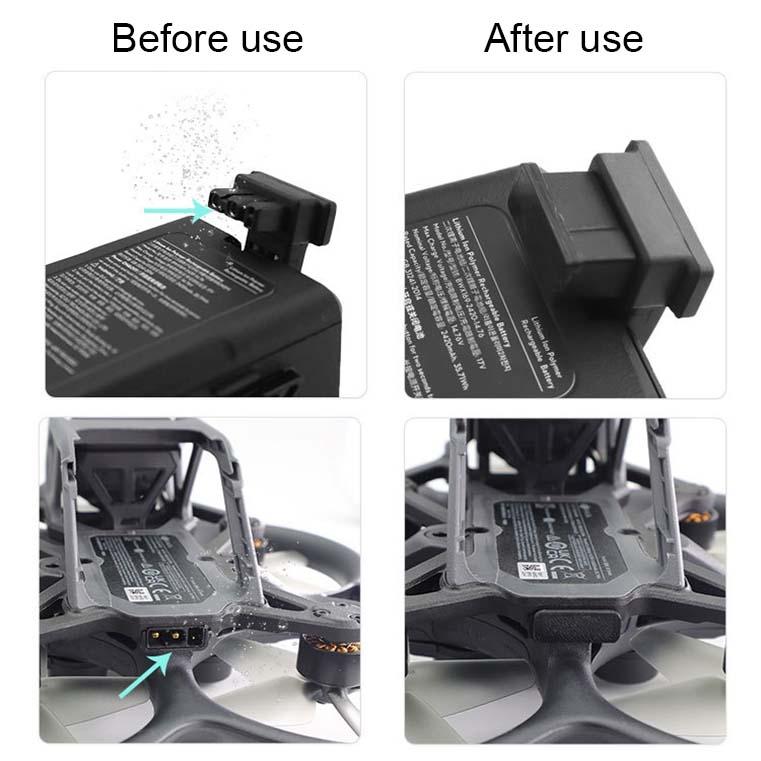 4 - Piece Tpu Dust Plugs For Dji Avata Cqt 913407 Battery - Moisture Protection Cover
