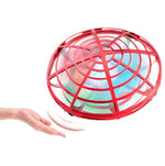 5 Induction Quadcopter Mini Drone - Colourful Lights Red