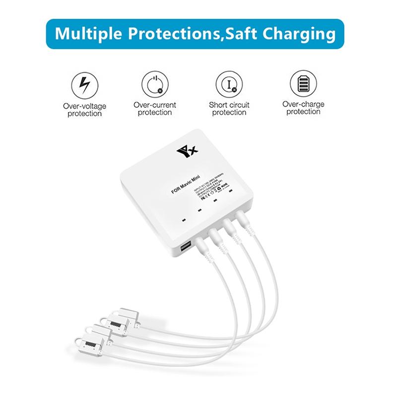 6-In-1 Usb Charger For Dji Mavic Mini Battery And Controller