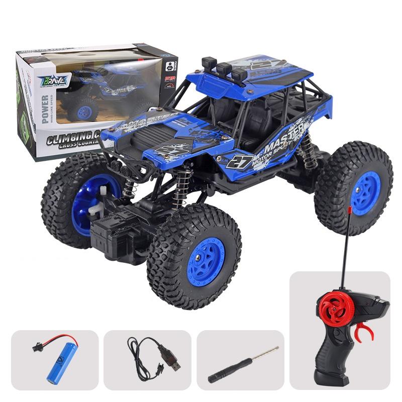 Blue Off-Road Rc Car For Kids - Alloy Remote Control Charging