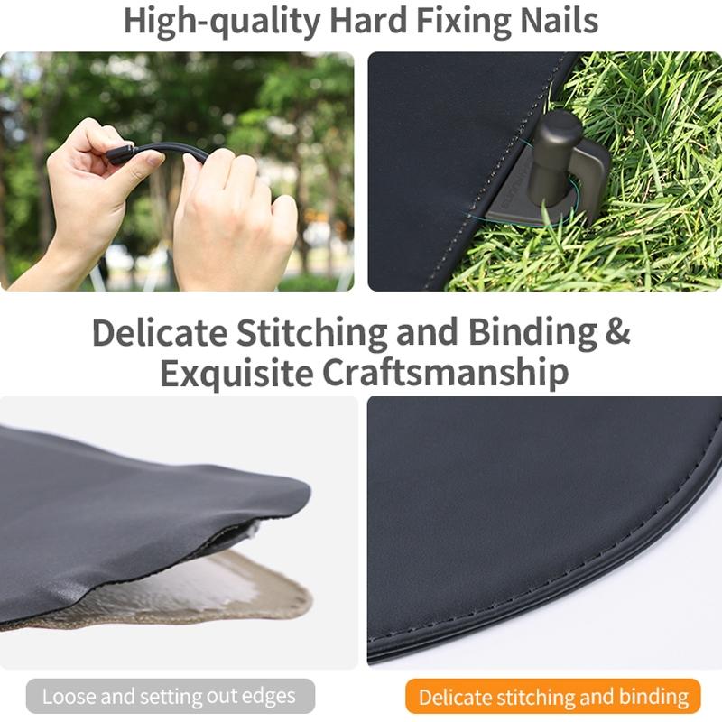 Double-Sided Folding Drone Apron With Ground Spikes - Universal Hexagonal Design