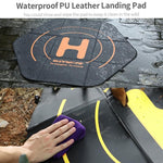 Double-Sided Folding Drone Apron With Ground Spikes - Universal Hexagonal Design