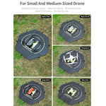 Double-Sided Folding Drone Apron With Ground Spikes - Universal Hexagonal Design