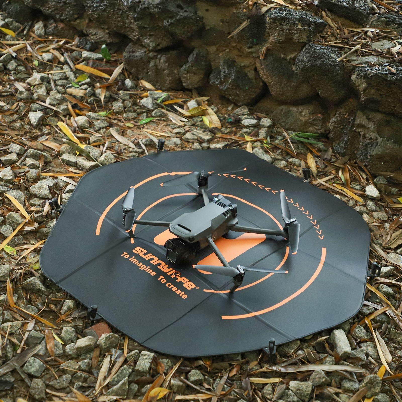 Double-Sided Folding Drone Apron With Ground Spikes - Universal Hexagonal Design