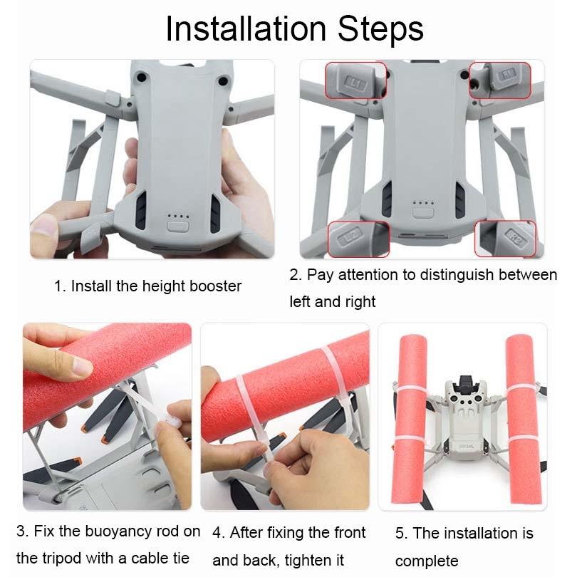 Enhanced Drone Landing Gear For Dji Mini 3 Pro - Buoyancy Rod