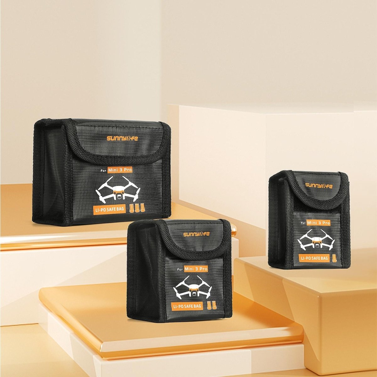 Explosion Proof Battery Bag For Dji Mini 3 Pro - Holds 3 Batteries