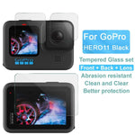 Imak Tempe Glass Film For Gopro Hero11 - Rear Screen Front Screen And Camera Lens