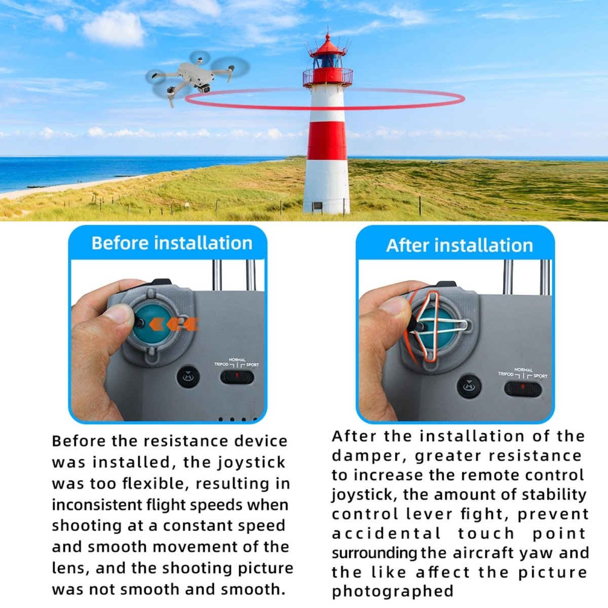 Joystick Bracket For Dji Mavic Air 2 / 2S / Mini 2 - Remote Control Stick Damper