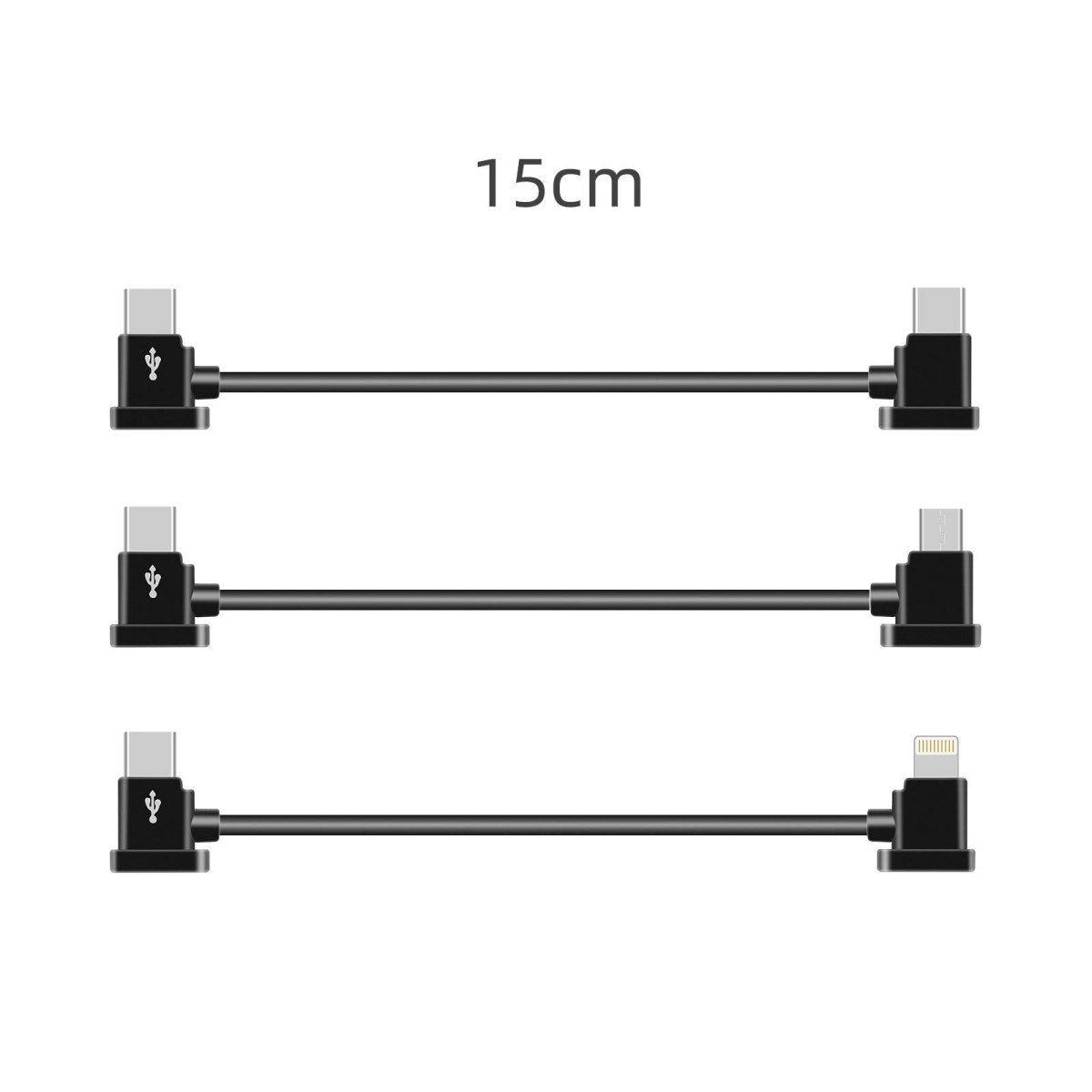 Mobile Phone / Tablet Cable For Dji Mavic Air 2S / Fpv Flight Glasses V2 / Mini 2 / Pocket 2 - 15Cm Type C To Micro Usb