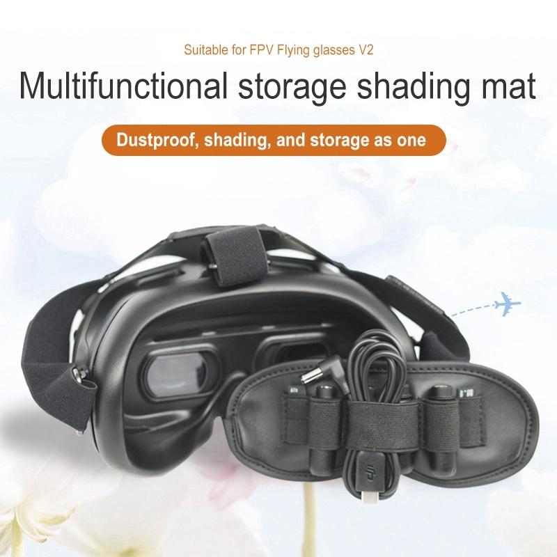 Protective Dust Cover For Dji Fpv Glasses V2 - Integrated Antenna Storage