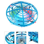 Remote Control Mini Drone With Colourful Lights - Induction Quadcopter