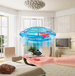 Remote Control Mini Drone With Colourful Lights - Induction Quadcopter