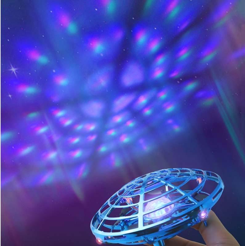Remote Control Mini Drone With Colourful Lights - Induction Quadcopter