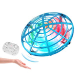 Remote Control Mini Drone With Colourful Lights - Induction Quadcopter