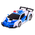 Remote Control Police Car - 4 Channels Deformable Toy