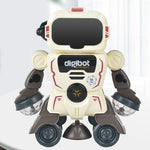 Smart Sound & Light Mechanical Robot Toy - Gray