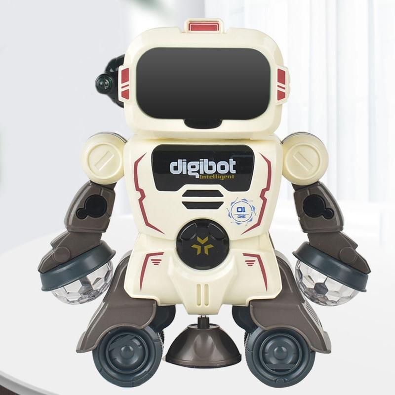 Smart Sound & Light Mechanical Robot Toy - Gray