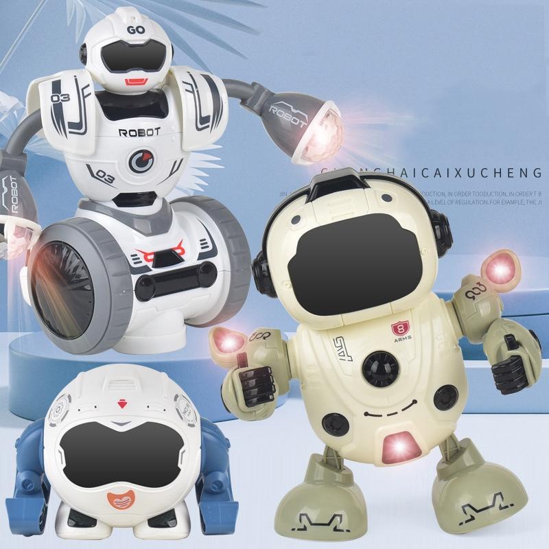 Smart Sound & Light Robot Toy - Yellow 5