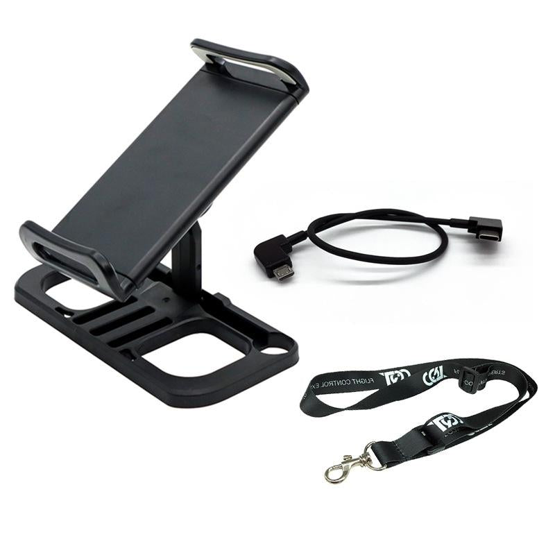 Tablet Holder For Drone Remote With Lanyard And Micro Usb