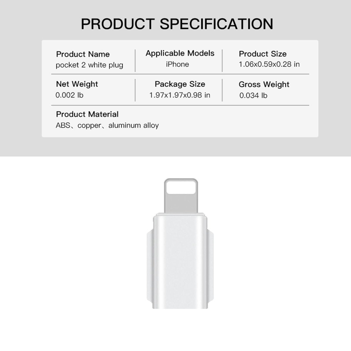 Universal Smartphone Adapter For Dji Pocket - 8 Pin