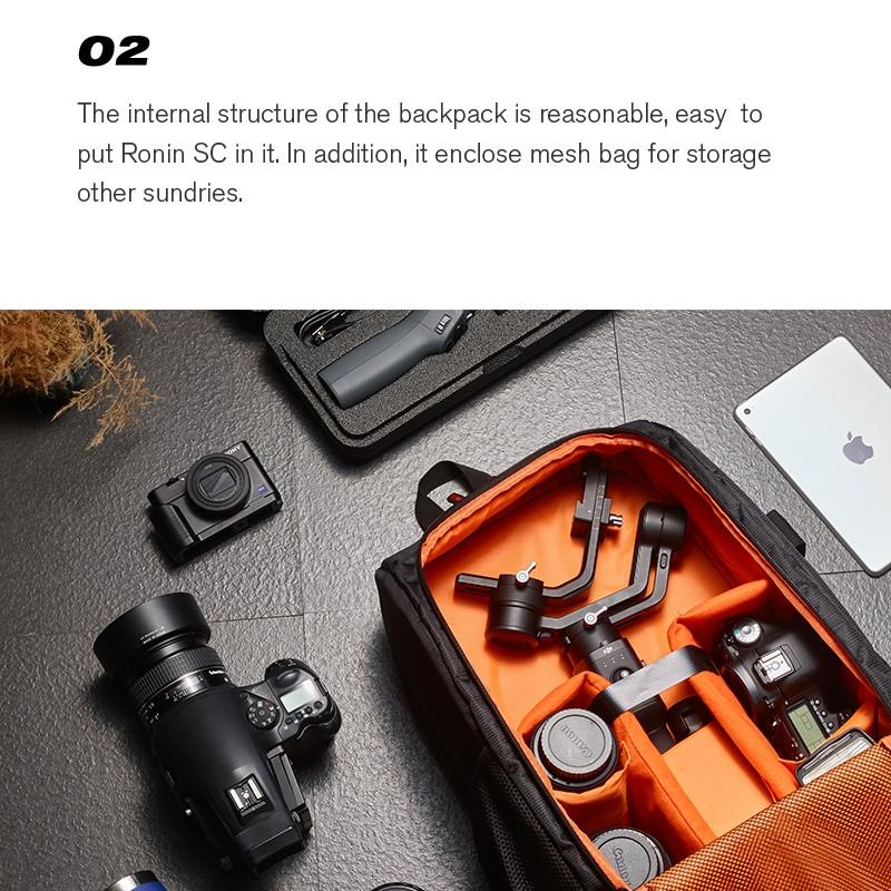 Waterproof Nylon Backpack For Dji Ronin Sc And Mavic 2 Drone - Portable And Travel-Friendly