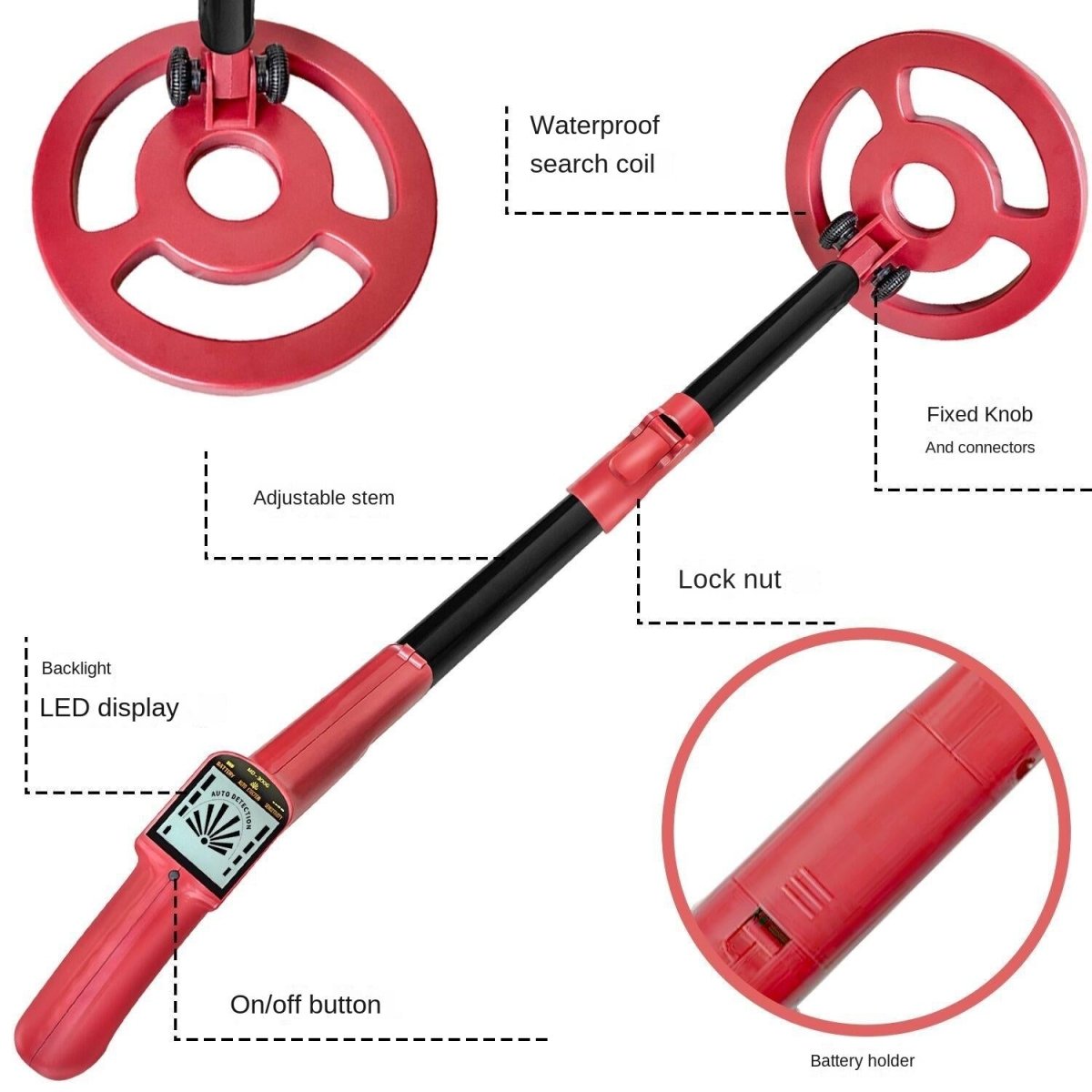Outdoor Treasure Hunter Metal Detector for Kids - Science Toy - Light Green
