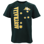 Unisex Adults Kids Mens Womens Australian Day Aussie Souvenir Tee Tops T Shirt, Green, L