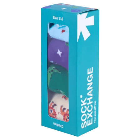 Socks Gift Boxed 4 Pairs - Boys Assorted