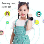 Children Phone Watch Smart Positioning Full Touch Screen Student Watch - Purple