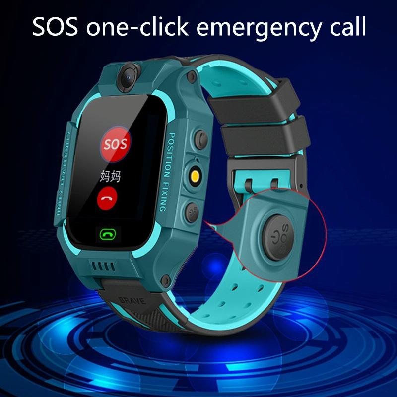 Children Phone Watch Smart Positioning Full Touch Screen Student Watch - Purple