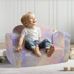 VEVOR Foldable Baby Chair 2-in-1 Baby Lounger Couch Glow in Dark Kids Sofa