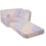 VEVOR Foldable Baby Chair 2-in-1 Baby Lounger Couch Glow in Dark Kids Sofa