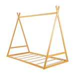 Kids Tent Montessori Toddler Floor Bed Wooden Bedframe