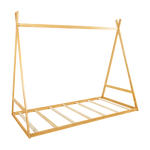 Kids Tent Montessori Toddler Floor Bed Wooden Bedframe