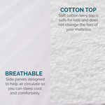 Fully Fitted Waterproof Cotton / Non Woven Mattress Protector Cover Double
