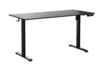 Ergonomic Kids Study Chair & Adjustable Electric Standing Desk Set – Blue Chair & Black Desk