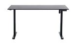 Ergonomic Kids Study Chair & Adjustable Electric Standing Desk Set – Blue Chair & Black Desk