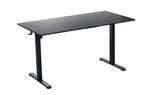 Ergonomic Kids Study Chair & Adjustable Electric Standing Desk Set – Blue Chair & Black Desk