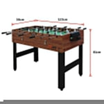 4FT 3-in-1 Games Foosball Soccer Hockey Pool Table