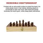 Chess Board Games Folding Large Chess Wooden Chessboard Set Wood Toy Gift