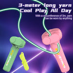 Pink 3 - Meter Glow - in - the - Dark Rope Launcher Toy - Fun Stress Relief for All Ages
