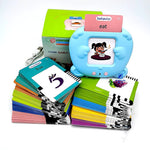 Blue Bear - Shaped Early Education Card Reader - Interactive Learning Toy with 510 Flashcards for Kids