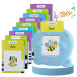 Blue Bear - Shaped Early Education Card Reader - Interactive Learning Toy with 510 Flashcards for Kids