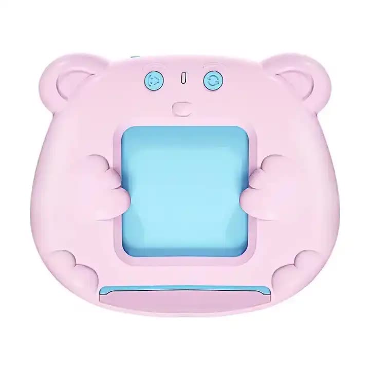 Pink Bear - Shaped Early Education Card Reader - Interactive Learning Toy with 510 Flashcards for Kids