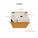Adorable Cat Stealing Coin Piggy Bank - Automatic Money Saving Box for Kids & Adults(Orange and white cat)