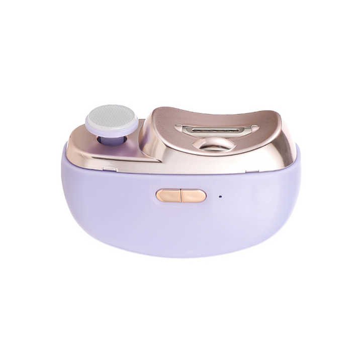 Purple Automatic Electric Nail Clipper & Grinder - Multi - Functional Safe Nail Trimmer for Adults & Kids