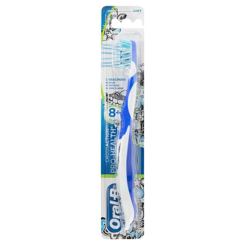 Oral B Cross Action Pro - Health 8+ Years Toothbrush for Kids Standard Tooth Brush