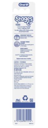 Oral B Cross Action Pro - Health 8+ Years Toothbrush for Kids Standard Tooth Brush