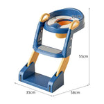 Pink Children's Toilet Trainer Seat - Foldable Potty Ladder with Color Box, Easy - to - Use Toilet Seat for Kids